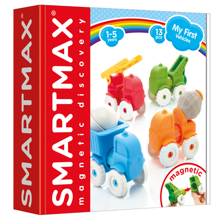 SMARTMAX My First Vehicles, Magnetic Vehicle Building Set SMX 226US